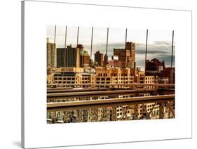 View of Brooklyn Bridge of the Watchtower Building at Sunset-Philippe Hugonnard-Stretched Canvas