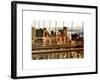 View of Brooklyn Bridge of the Watchtower Building at Sunset-Philippe Hugonnard-Framed Art Print