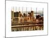 View of Brooklyn Bridge of the Watchtower Building at Sunset-Philippe Hugonnard-Mounted Premium Giclee Print