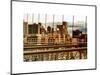 View of Brooklyn Bridge of the Watchtower Building at Sunset-Philippe Hugonnard-Mounted Art Print