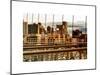 View of Brooklyn Bridge of the Watchtower Building at Sunset-Philippe Hugonnard-Mounted Art Print