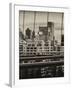 View of Brooklyn Bridge of the Watchtower Building-Philippe Hugonnard-Framed Photographic Print