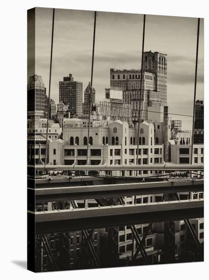 View of Brooklyn Bridge of the Watchtower Building-Philippe Hugonnard-Stretched Canvas