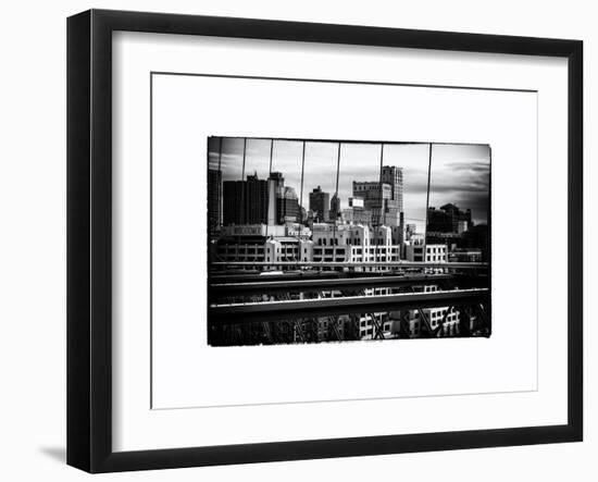 View of Brooklyn Bridge of the Watchtower Building-Philippe Hugonnard-Framed Art Print