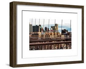 View of Brooklyn Bridge of the Watchtower Building-Philippe Hugonnard-Framed Art Print