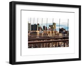 View of Brooklyn Bridge of the Watchtower Building-Philippe Hugonnard-Framed Art Print