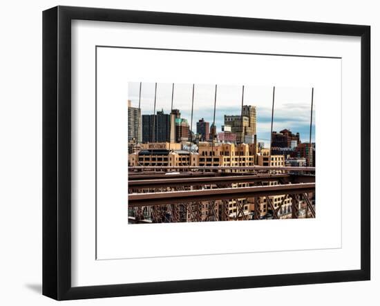 View of Brooklyn Bridge of the Watchtower Building-Philippe Hugonnard-Framed Art Print