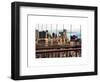 View of Brooklyn Bridge of the Watchtower Building-Philippe Hugonnard-Framed Art Print