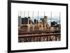 View of Brooklyn Bridge of the Watchtower Building-Philippe Hugonnard-Framed Art Print