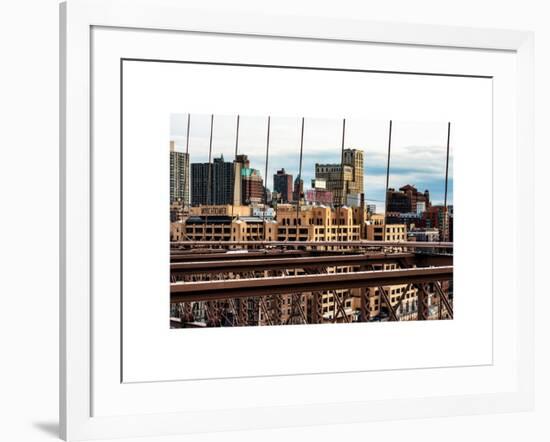 View of Brooklyn Bridge of the Watchtower Building-Philippe Hugonnard-Framed Art Print