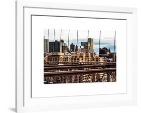 View of Brooklyn Bridge of the Watchtower Building-Philippe Hugonnard-Framed Art Print