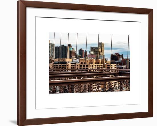 View of Brooklyn Bridge of the Watchtower Building-Philippe Hugonnard-Framed Art Print