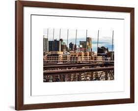 View of Brooklyn Bridge of the Watchtower Building-Philippe Hugonnard-Framed Art Print