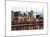 View of Brooklyn Bridge of the Watchtower Building-Philippe Hugonnard-Mounted Art Print
