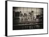 View of Brooklyn Bridge of the Watchtower Building-Philippe Hugonnard-Framed Stretched Canvas