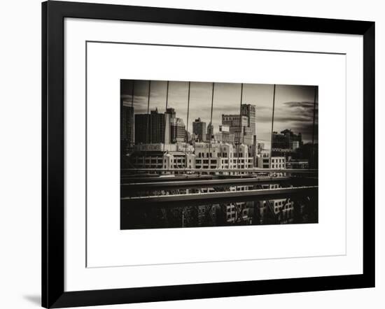 View of Brooklyn Bridge of the Watchtower Building-Philippe Hugonnard-Framed Art Print