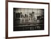 View of Brooklyn Bridge of the Watchtower Building-Philippe Hugonnard-Framed Art Print