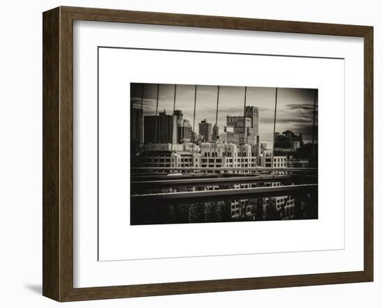 View of Brooklyn Bridge of the Watchtower Building-Philippe Hugonnard-Framed Art Print