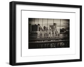 View of Brooklyn Bridge of the Watchtower Building-Philippe Hugonnard-Framed Art Print