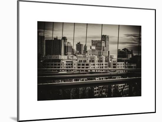 View of Brooklyn Bridge of the Watchtower Building-Philippe Hugonnard-Mounted Art Print