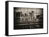 View of Brooklyn Bridge of the Watchtower Building-Philippe Hugonnard-Framed Stretched Canvas