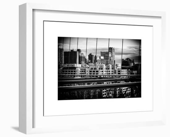 View of Brooklyn Bridge of the Watchtower Building-Philippe Hugonnard-Framed Art Print