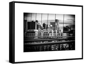 View of Brooklyn Bridge of the Watchtower Building-Philippe Hugonnard-Framed Stretched Canvas