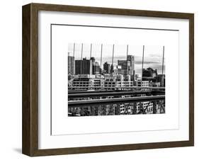 View of Brooklyn Bridge of the Watchtower Building-Philippe Hugonnard-Framed Art Print