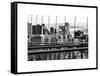 View of Brooklyn Bridge of the Watchtower Building-Philippe Hugonnard-Framed Stretched Canvas