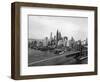 View of Brooklyn Bridge with New York City Skyline in Background-null-Framed Photographic Print