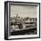 View of Brooklyn Bridge with the Empire State Buildings-Philippe Hugonnard-Framed Photographic Print