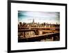 View of Brooklyn Bridge with the Empire State Buildings-Philippe Hugonnard-Framed Art Print