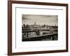 View of Brooklyn Bridge with the Empire State Buildings-Philippe Hugonnard-Framed Art Print