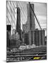 View of Brooklyn Bridge with the One World Trade Center (1WTC) and New York by Gehry Buildings-Philippe Hugonnard-Mounted Photographic Print