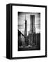 View of Brooklyn Bridge with the One World Trade Center (1WTC) and New York by Gehry Buildings-Philippe Hugonnard-Framed Stretched Canvas