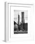 View of Brooklyn Bridge with the One World Trade Center (1WTC) and New York by Gehry Buildings-Philippe Hugonnard-Framed Art Print