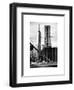 View of Brooklyn Bridge with the One World Trade Center (1WTC) and New York by Gehry Buildings-Philippe Hugonnard-Framed Art Print