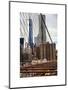 View of Brooklyn Bridge with the One World Trade Center (1WTC) and New York by Gehry Buildings-Philippe Hugonnard-Mounted Art Print