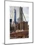 View of Brooklyn Bridge with the One World Trade Center (1WTC) and New York by Gehry Buildings-Philippe Hugonnard-Mounted Art Print