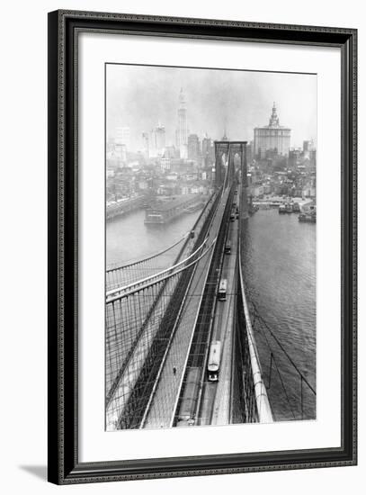 View of Brooklyn Bridge-null-Framed Photographic Print