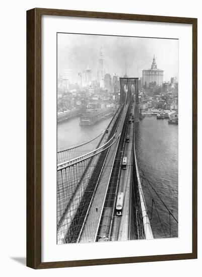 View of Brooklyn Bridge-null-Framed Photographic Print