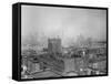 View of Brooklyn Heights Showing Skyline of New York City-null-Framed Stretched Canvas