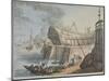 View of Brunswick Dock, 1806-Thomas Rowlandson-Mounted Giclee Print