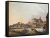 View of Bucarest Palace, 1810, Romania 19th Century Print-null-Framed Stretched Canvas