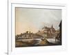 View of Bucarest Palace, 1810, Romania 19th Century Print-null-Framed Giclee Print