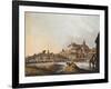 View of Bucarest Palace, 1810, Romania 19th Century Print-null-Framed Giclee Print