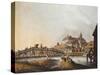 View of Bucarest Palace, 1810, Romania 19th Century Print-null-Stretched Canvas
