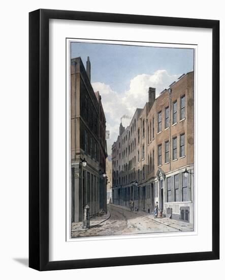 View of Bucklersbury, City of London, C1810-George Shepherd-Framed Giclee Print