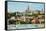 View of Buda Side of Budapest with the Buda Castle, St. Matthias and Fishermen's Bastion-mazzzur-Framed Stretched Canvas