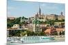 View of Buda Side of Budapest with the Buda Castle, St. Matthias and Fishermen's Bastion-mazzzur-Mounted Photographic Print